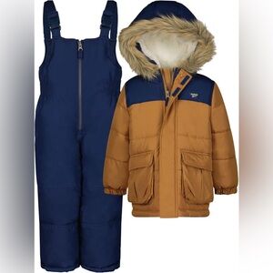 OshKosh Heavyweight Snowsuit Jacket and Snow Bib Overall Pants Set